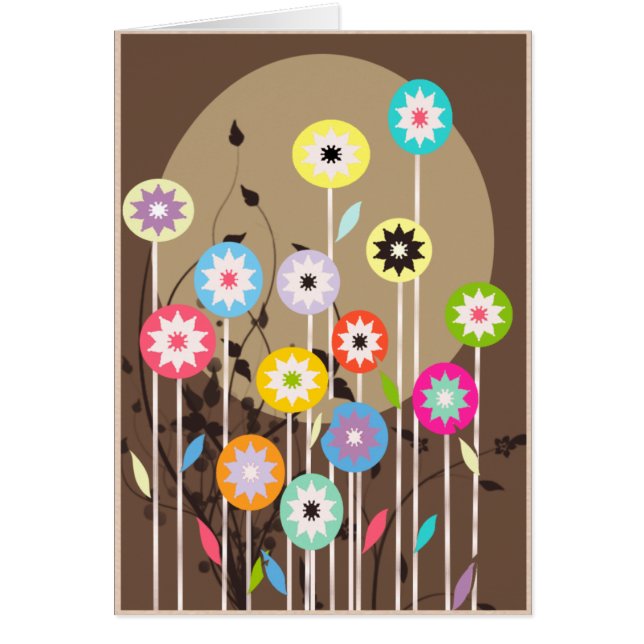 Customizable - Spring floral card (Front)