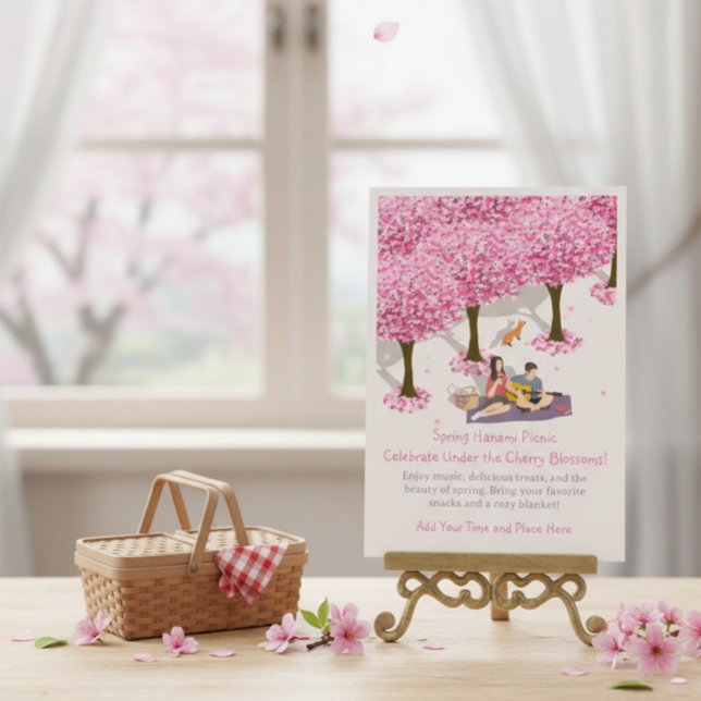 Customizable Spring Hanami Picnic Invitation (Creator Uploaded)