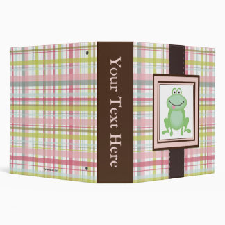 Customizable Spring Plaid Album with Photo Front Binder