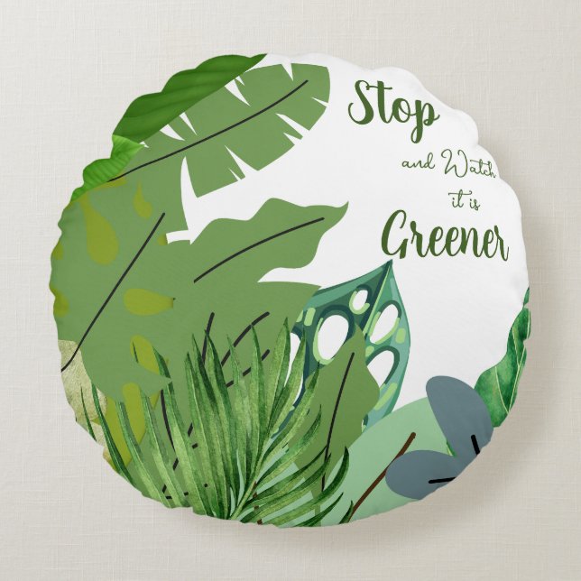 Customizable Spring Round Pillow (Front)