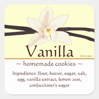 Customizable Square Vanilla Stickers