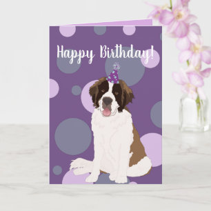 Customizable St Bernard Card