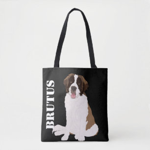 Customizable St Bernard Tote Bag
