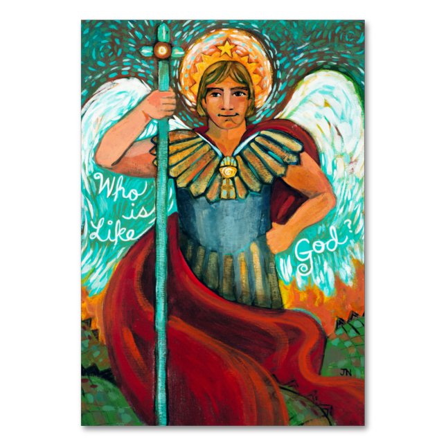 Customizable St. Michael Archangel Prayer Card (Front)