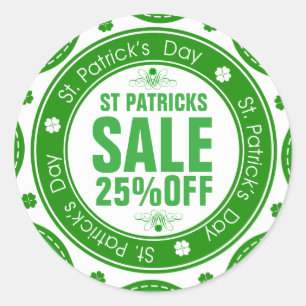 Customizable St Patrick's Sale Sticker