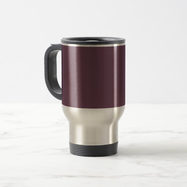 Customizable Stainless Steel Travel Mug (Front Left)