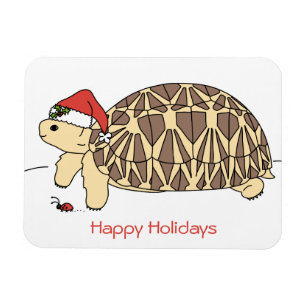Customizable Star Tortoise Holiday Magnet