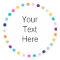 Customizable Sticker Modern Dots