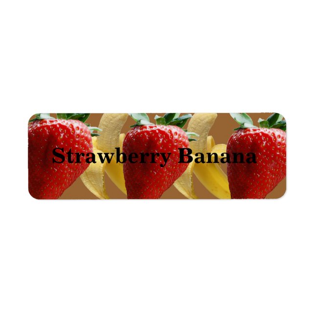 Customizable Strawberry Banana Labels (Front)