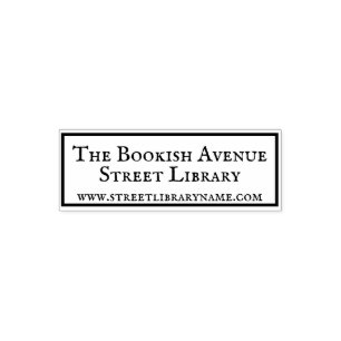 Customizable Street Library Book Self-inking Stamp