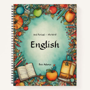 Customizable Subject Notebook