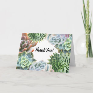Customizable Succulent Greeting Card