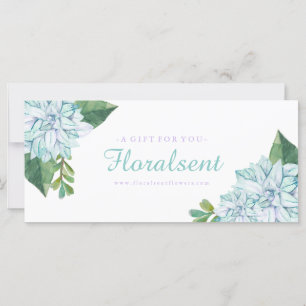 Customizable Succulents Gift Certificate