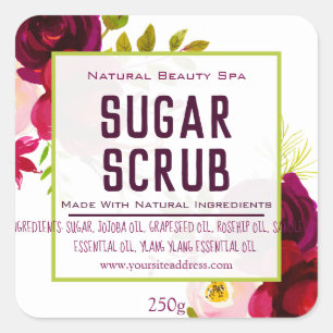Customizable Sugar Scrub Label