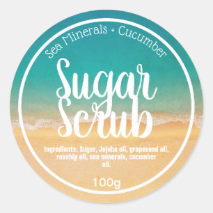 Customizable Sugar Scrub Label
