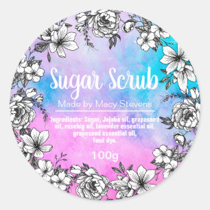 Customizable Sugar Scrub Label