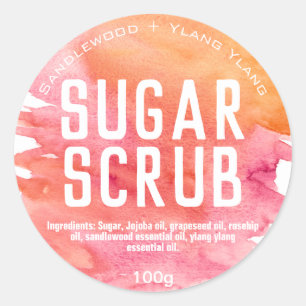 Customizable Sugar Scrub Label