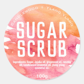 Customizable Sugar Scrub Label
