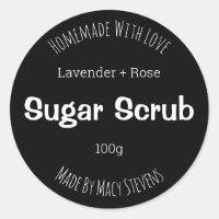 Customizable Sugar Scrub Label