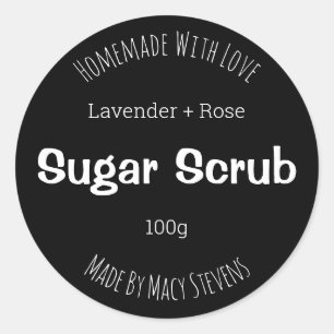Customizable Sugar Scrub Label
