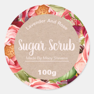 Customizable Sugar Scrub Label