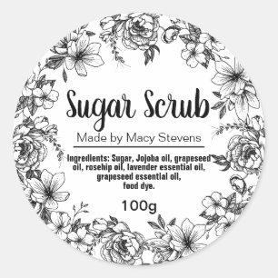 Customizable Sugar Scrub Label