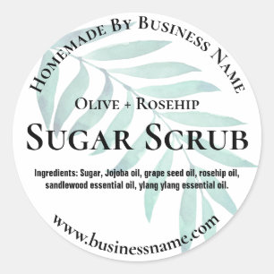 Customizable Sugar Scrub Label