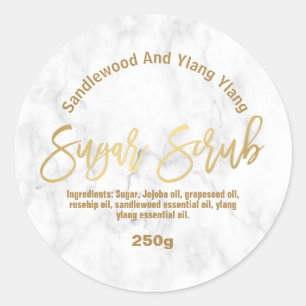 Customizable Sugar Scrub Label