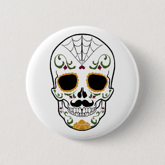 Customizable Sugar Skull 2 Inch Round Button