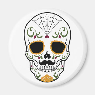 Customizable Sugar Skull Magnet
