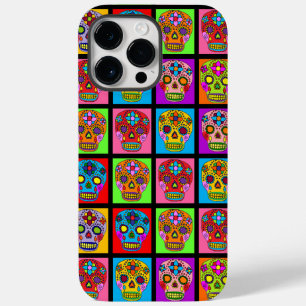 Customizable Sugar Skull Squares Case-Mate iPhone 14 Pro Max Case