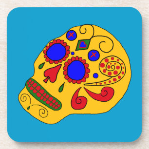 Customizable Sugar Skulls Coaster