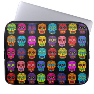 Customizable Sugar Skulls Laptop Sleeve