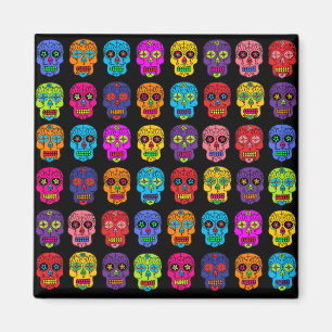 Customizable Sugar Skulls Magnet