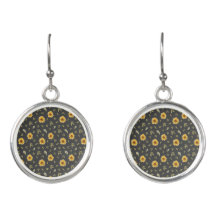 Customizable Sunflower Earrings