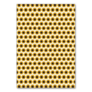 Customizable Sunflowers Table Number
