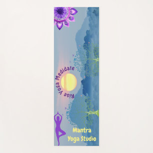 Customizable Sunrise Chakra Yoga Pose Yoga Mat