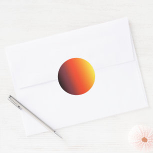 Customizable Sunset Gradient Sticker