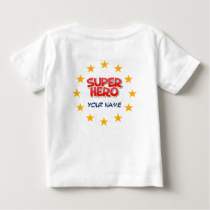 Customizable super hero baby T-Shirt