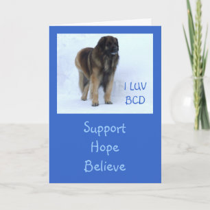 Customizable "Support, Hope, Believe" Card