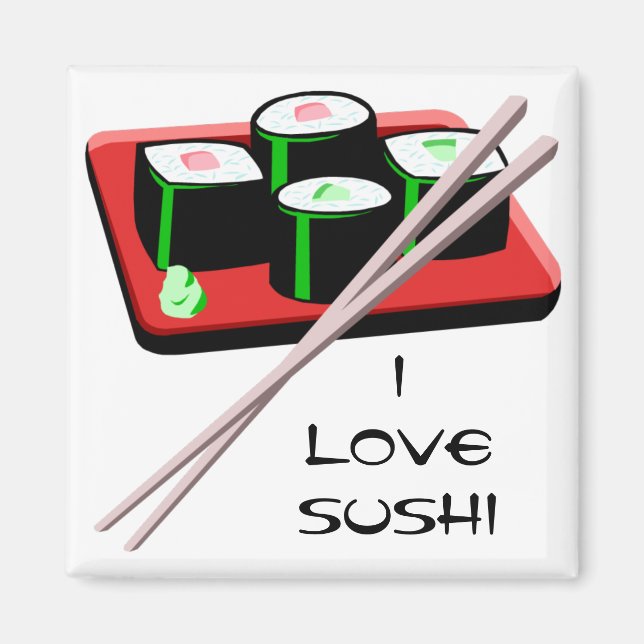 Customizable Sushi Rolls Magnet (Front)