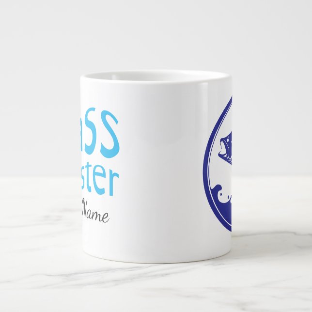 Customizable (SVG Controled Illustrations) NAME Large Coffee Mug (Front)