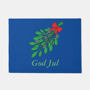 Customizable Swedish God Jul Doormat