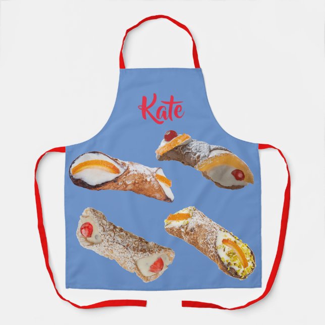 Customizable 'Sweet Cannoli' Apron (Front)