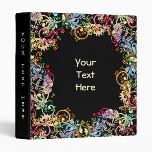 Customizable Swirls Binder