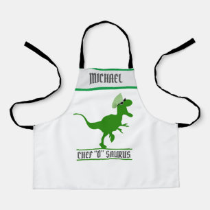 Customizable T-Rex Junior Chef Personalized Kids  Apron