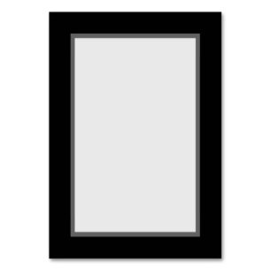Customizable Table Number Card (Black)