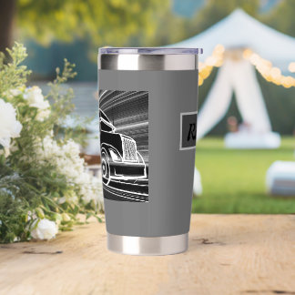 Customizable tall stainless steel tumbler