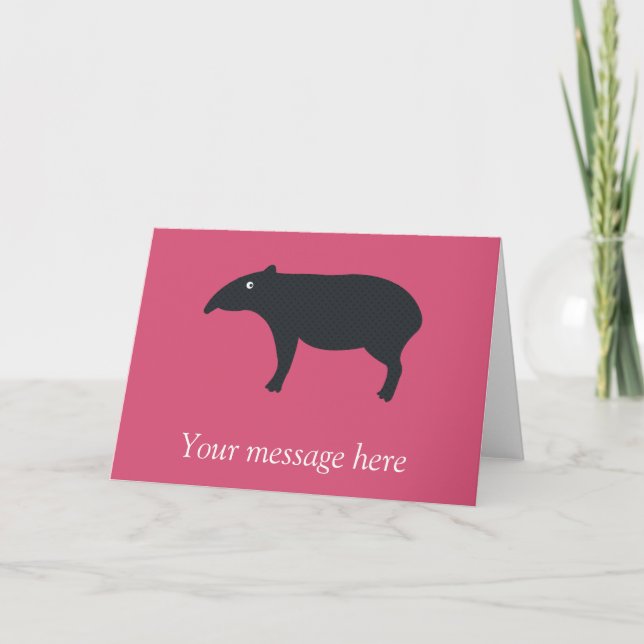 Customizable Tapir Card (Front)