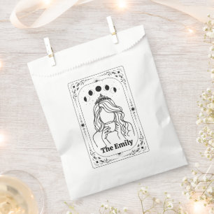 Customizable Tarot Card Name Zodiac Sign Astrology Favour Bag